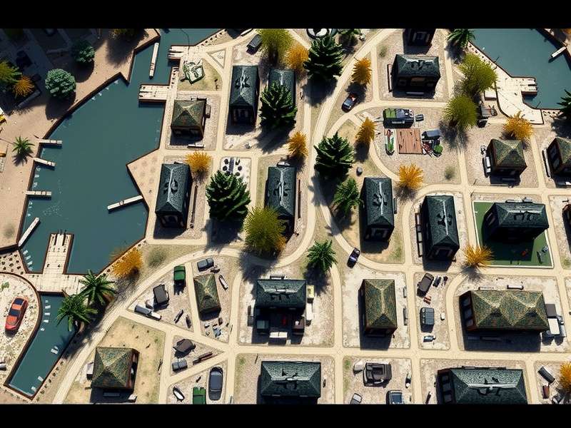 Detailed layout of Escape from Tarkov Reserve map showing buildings and extraction points