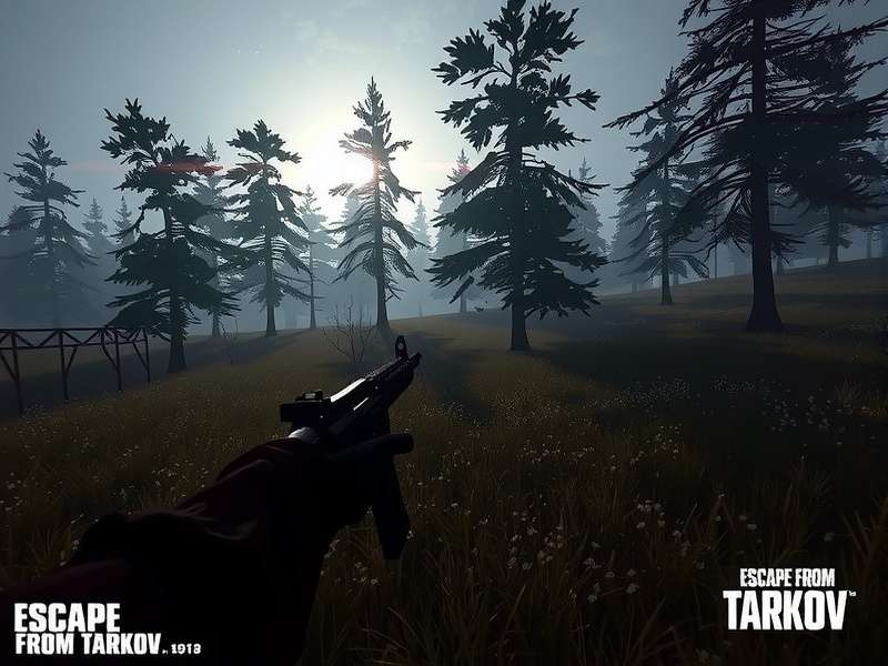 Escape from Tarkov operator in a firefight on Customs map