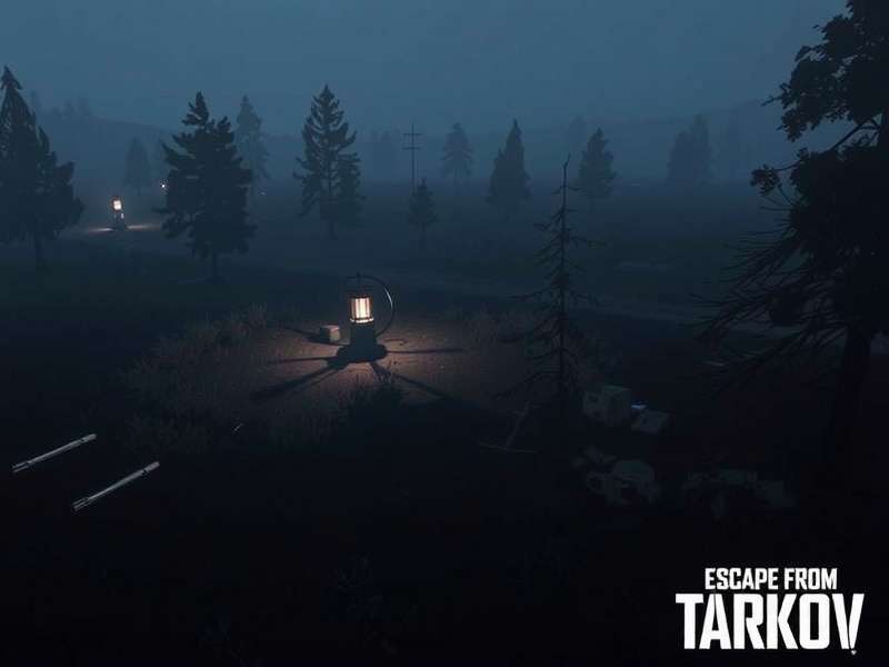 A tactical squad navigating the Streets of Tarkov during a night raid