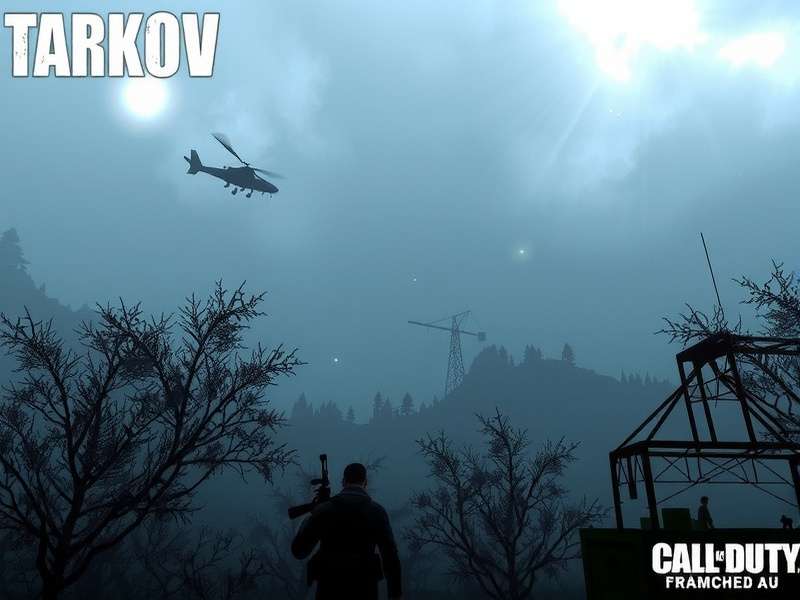 Detailed view of the Tarkov Launcher interface showing game news, patch notes, and settings