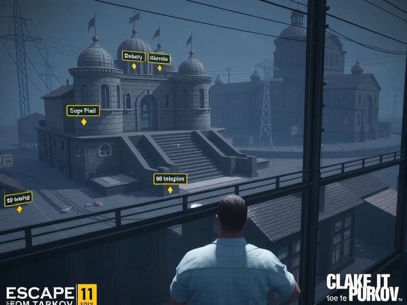 Tactical map overlay of Customs showing key landmarks and routes