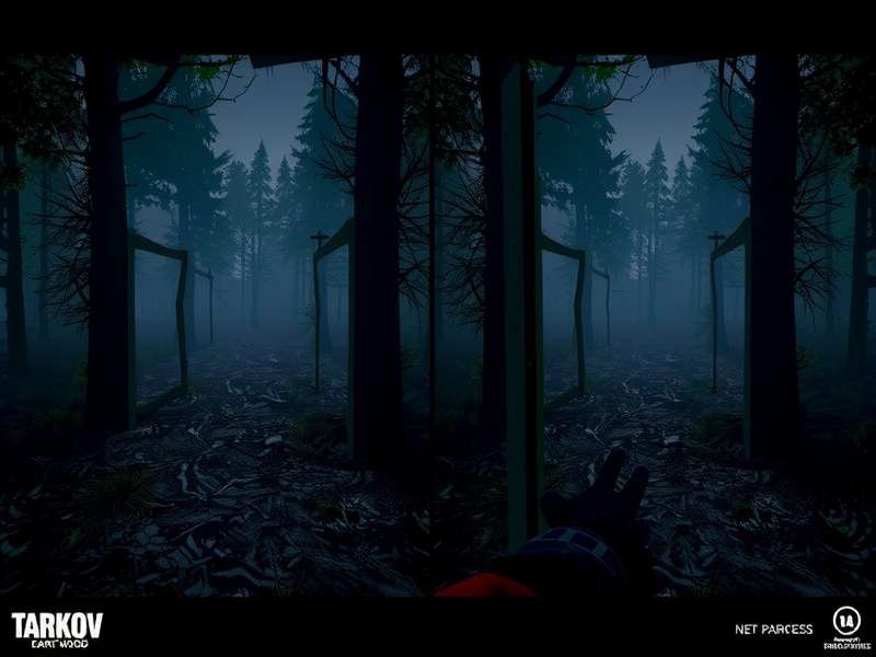 Strategic overview of Woods map in Escape from Tarkov showing key landmarks