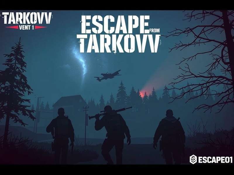 Escape From Tarkov event screenshot showing intense combat in a urban environment
