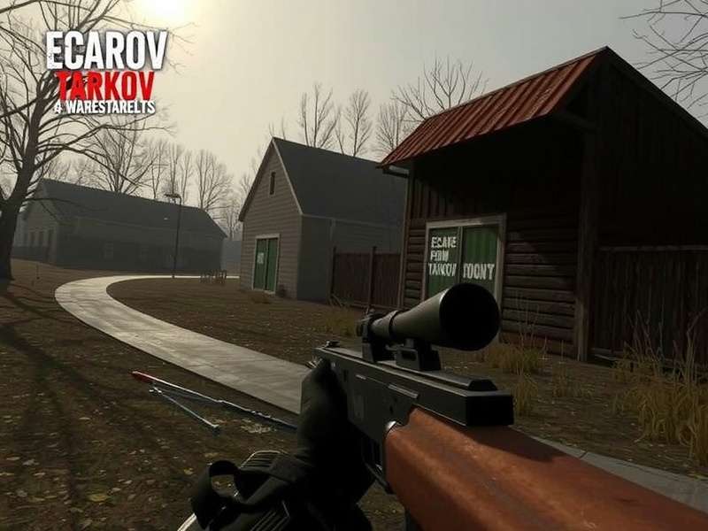 Escape From Tarkov player surviving in Customs during night raid