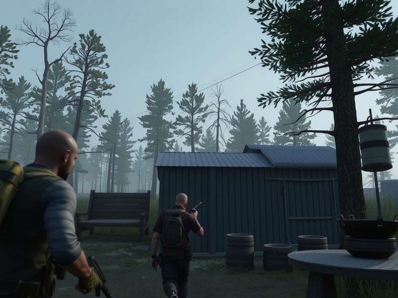 Escape from Tarkov Cultists performing a ritual in the woods at night