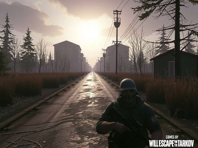 Escape from Tarkov console concept art with controller and PC