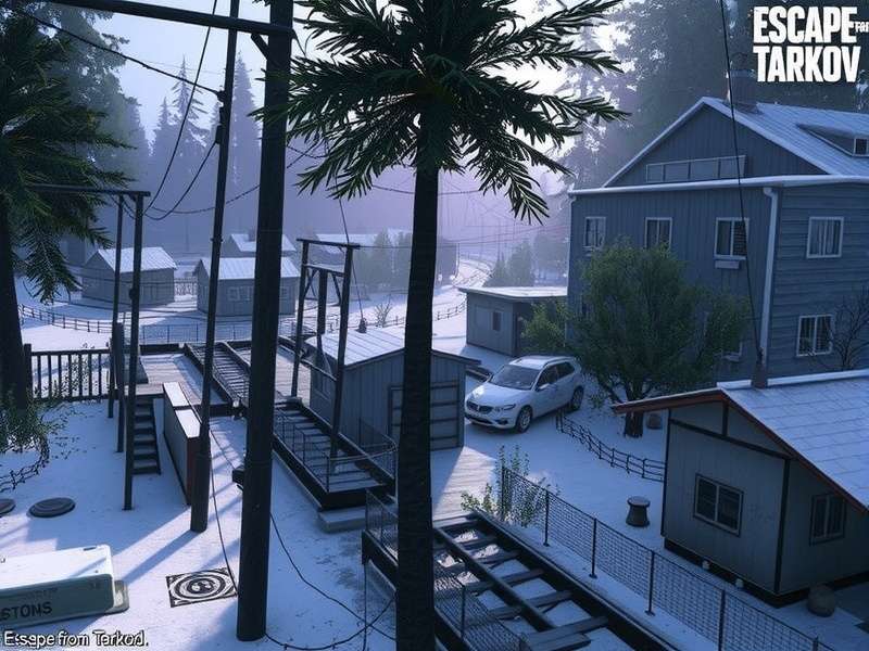 Customs map overview showing industrial buildings and key landmarks