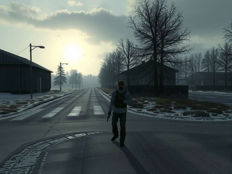 Escape from Tarkov raid action screenshot — players engaging in close-quarters combat on the streets of Tarkov