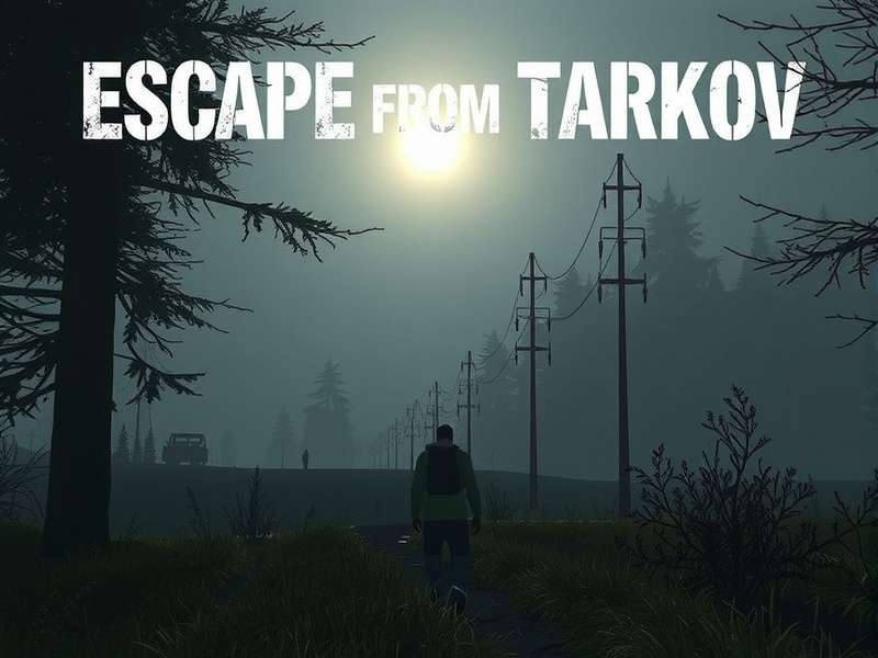 Escape From Tarkov tactical gameplay screenshot showing a player in military gear aiming down sights in an industrial environment