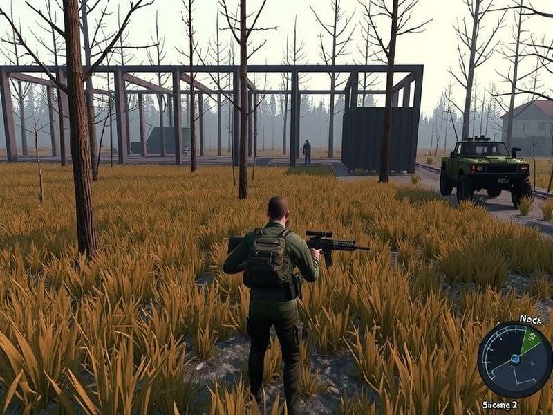 Beginner player looting in Escape From Tarkov on Customs map