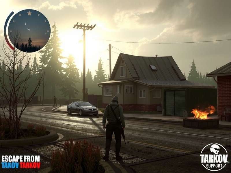 Escape From Tarkov tactical map showing key extraction points on Customs