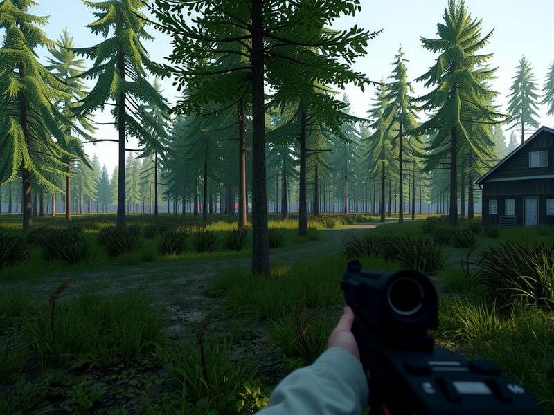 Escape From Tarkov PS5 concept art showing a tactical operator in the Norvinsk region with PS5 controller
