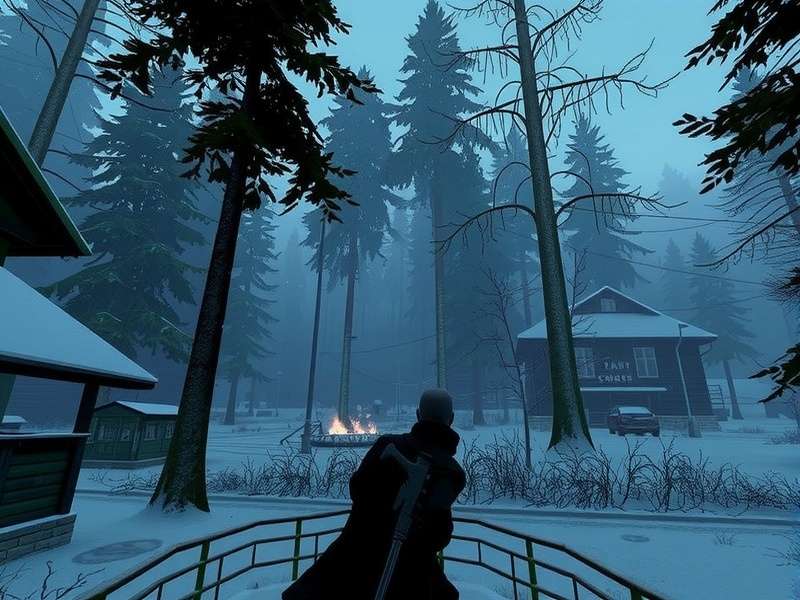 Escape from Tarkov battlefield action scene showing heavily armed players in a urban combat environment