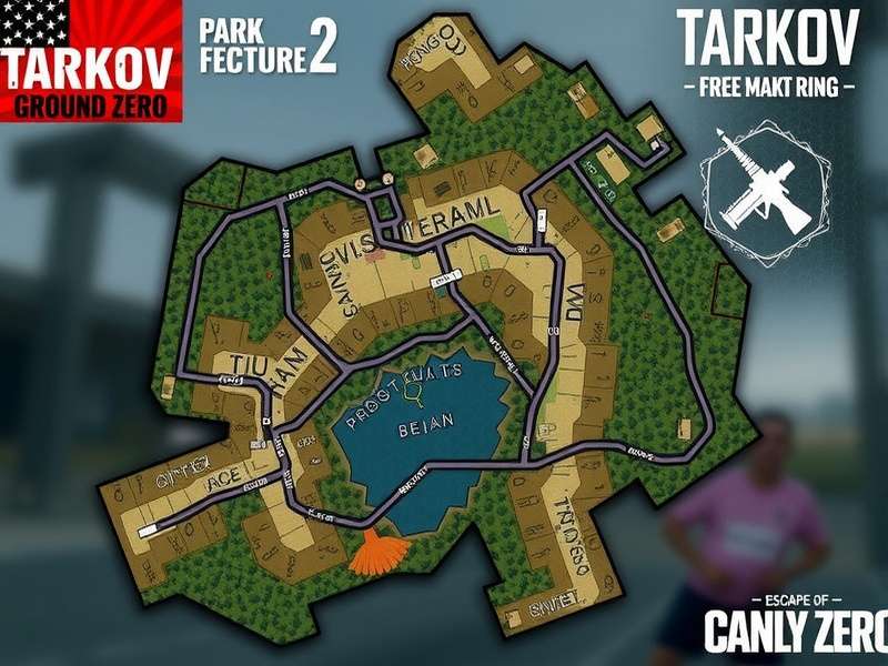 Escape From Tarkov Ground Zero Map overview with tactical markers and points of interest
