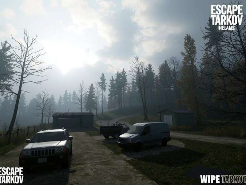 Escape From Tarkov wipe patch notes banner with tactical gear and map elements